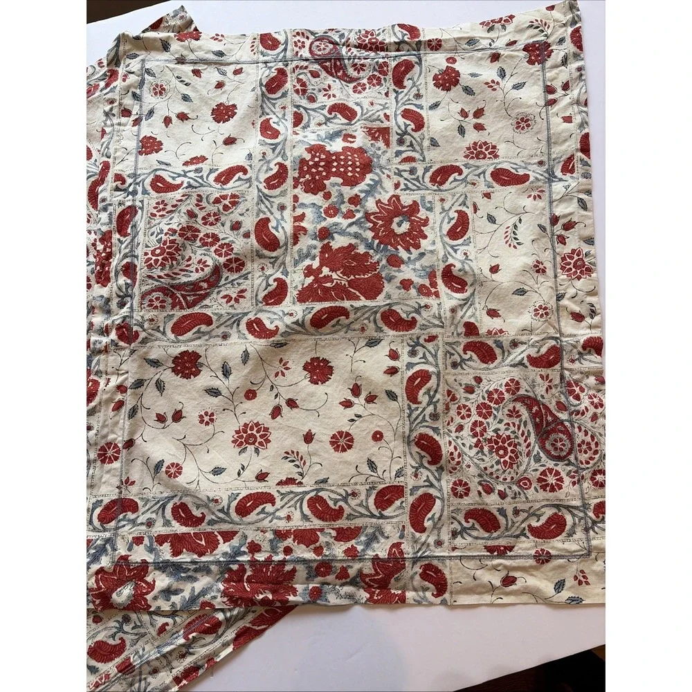 Lauren Ralph Lauren Katie Patchwork Pillow Shams Pair Red Blue Cream Floral